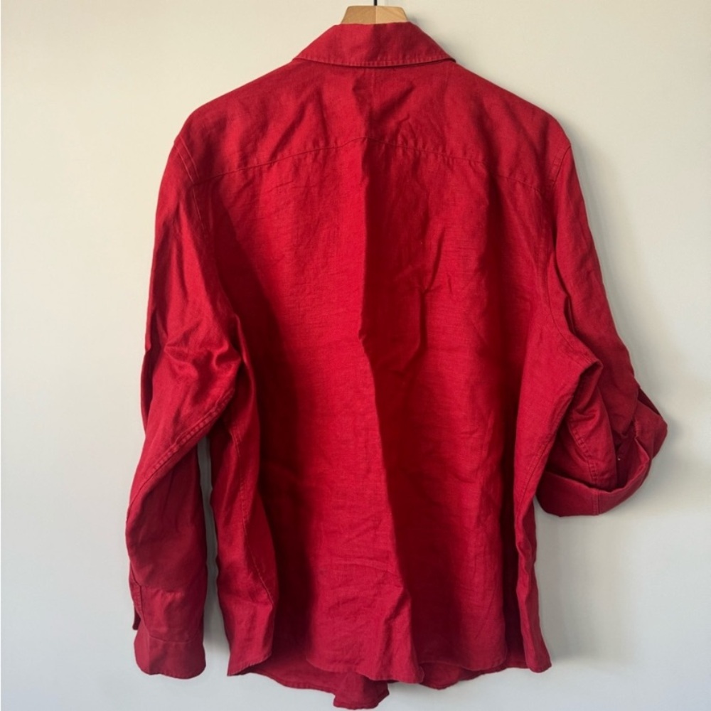 Ralph Lauren Red Button-Up Shirt - Picture 6 of 9